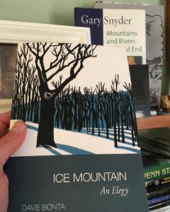 Ice Mountain the book in the hand of Matt Swayne from Instagram