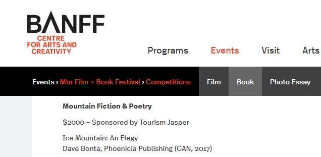 Banff Mountain Book Competition screenshot